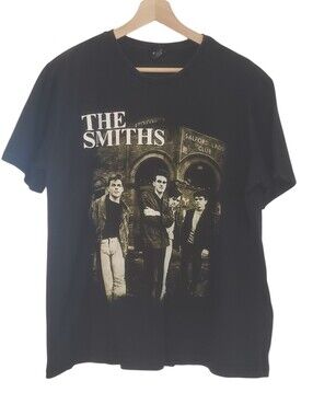 The Smiths T Shirt Saltford Lads Club Black Band Y2K Morrissey Music Large